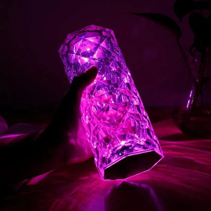 Rechargeable 16 Colors RGB Rose LED Night Light